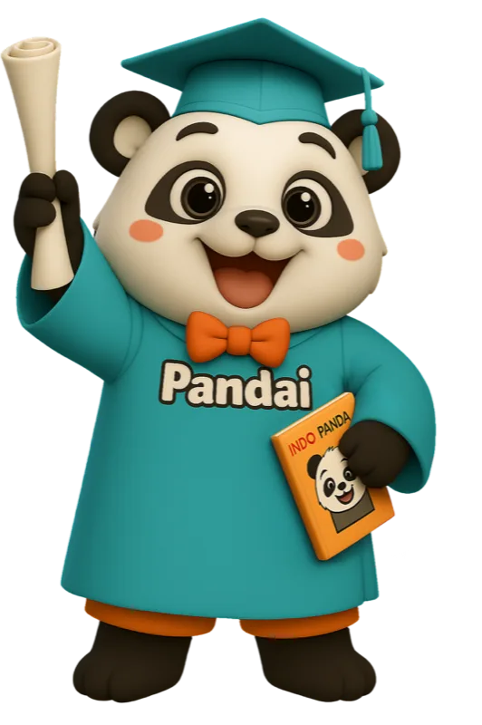 Pandai 戴学士帽手持证书